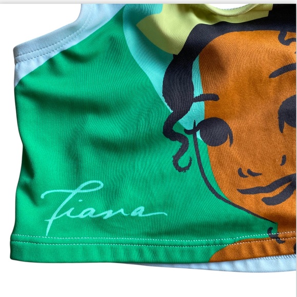 Hanna Andersson Disney Collection Princess Tiana Two Piece Swimsuit Size 6-7 - Picture 3 of 13